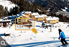 R-Sport lage im Skigebiet Brandnertal